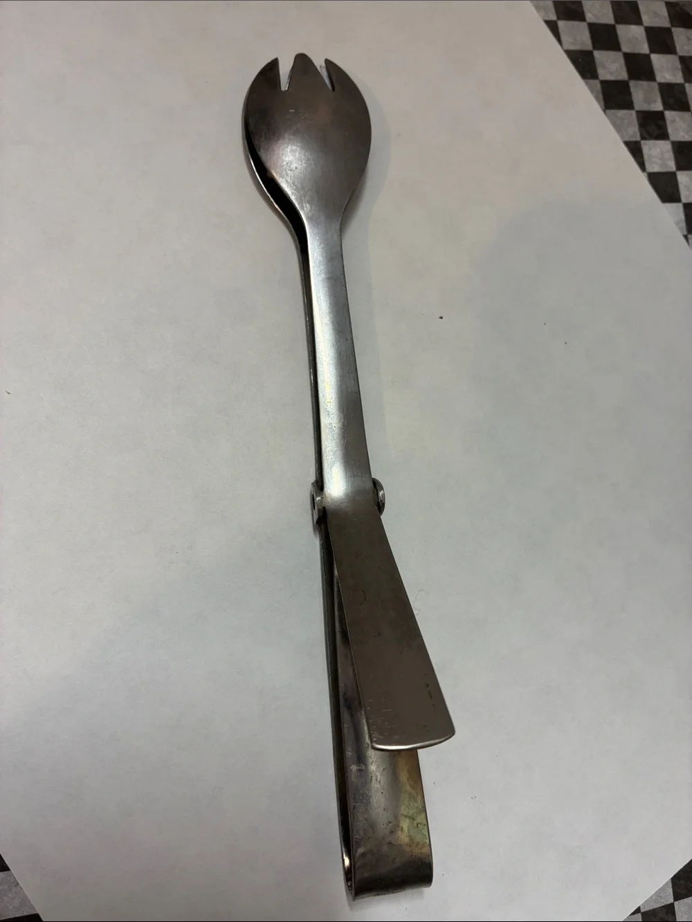 Vintage Silver-Tone Kitchen Utensil Set - Silver and Wood Accents